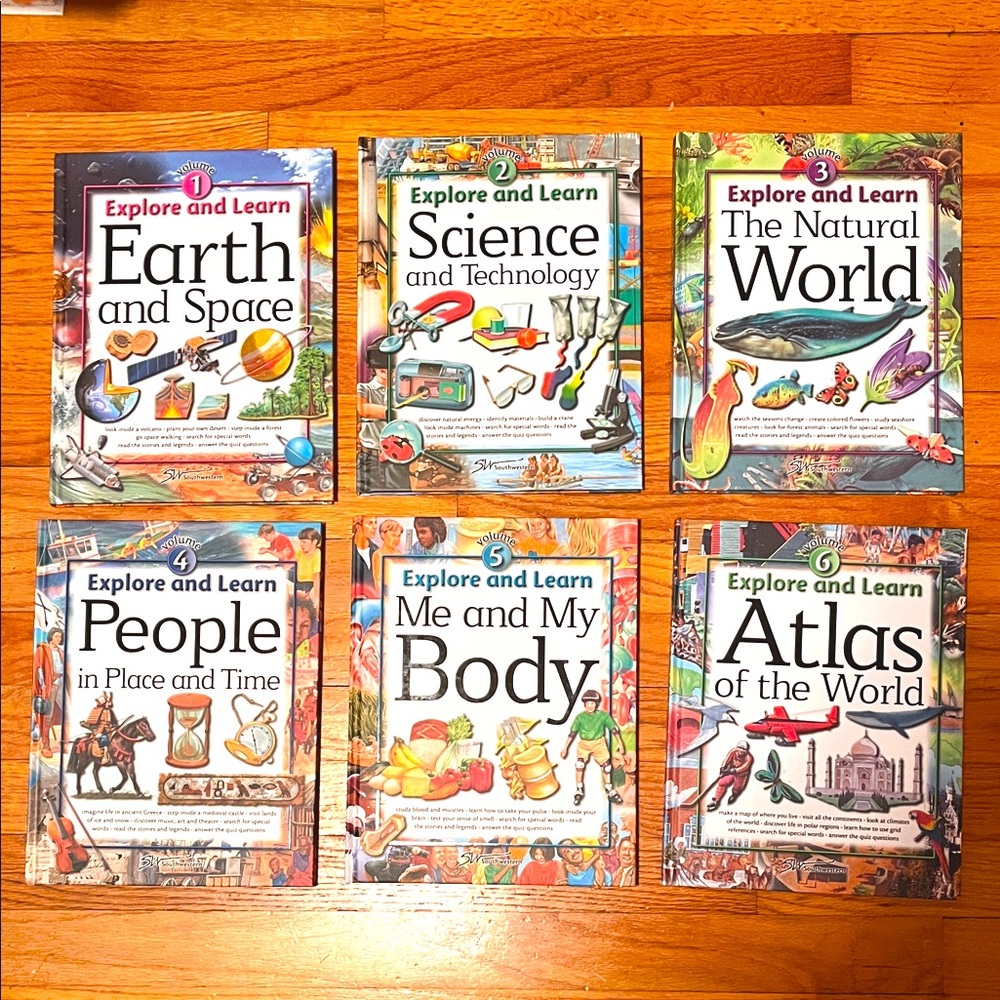 Explore and Learn Kids Book Set - Multicolor